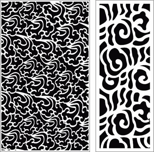 طرح decorative-privacy-partition-indoor-panel-room-divider-seamless-design-pattern-cnc-laser-cutting