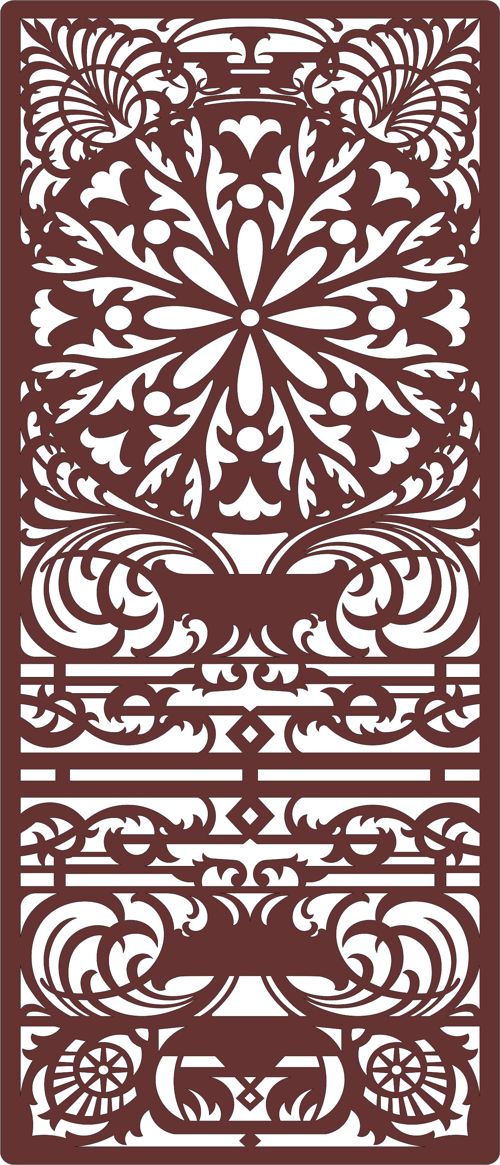 طرح decorative-privacy-partition-indoor-panel-room-divider-seamless-design-pattern-for-laser-cutting