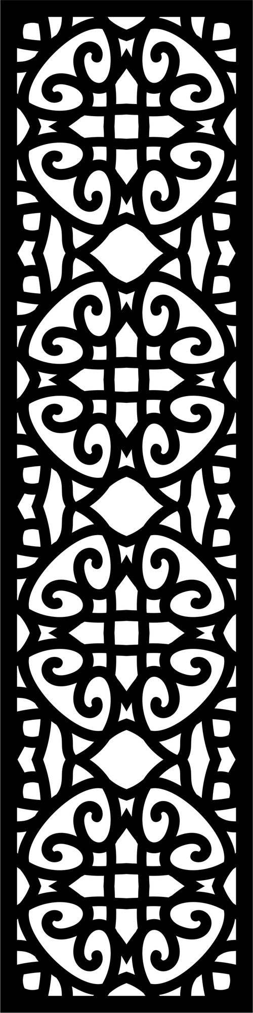 طرح decorative-privacy-partition-indoor-panels-room-divider-floral-lattice-stencil-pattern