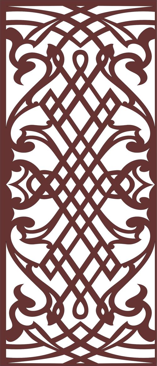 طرح decorative-privacy-partition-indoor-panels-screen-room-divider-pattern-for-laser-cut-ve