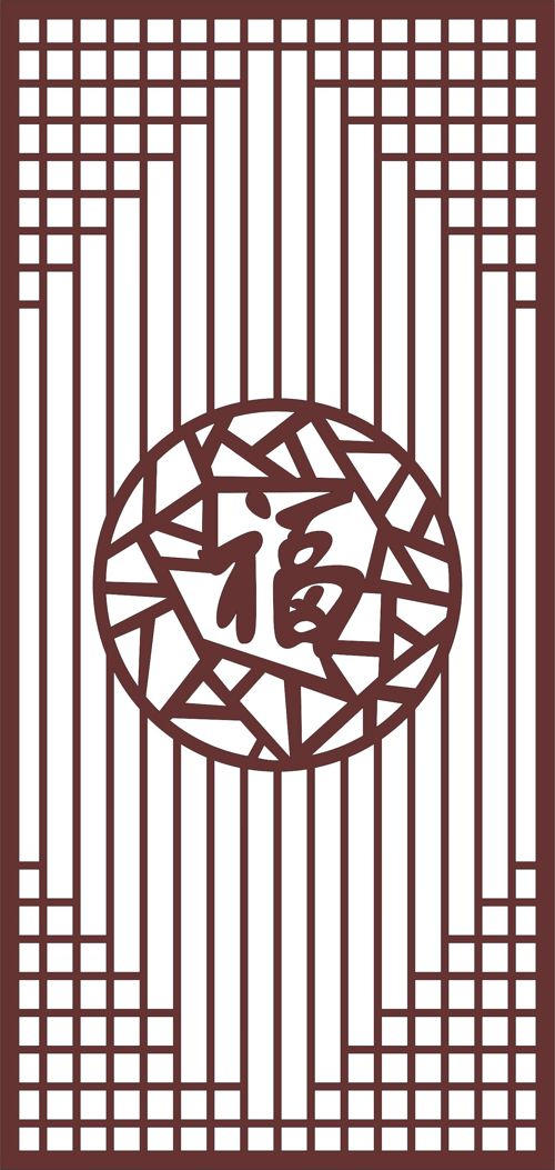 طرح decorative-privacy-partition-indoor-panels-screen-room-divider-seamless-design-pattern-cnc-laser-cutting