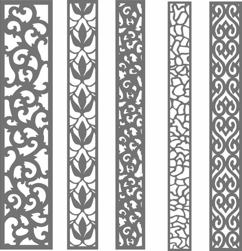 طرح پارتیشن حفاظتی تزئینی اتاق جداکننده طرح مشبک - decorative privacy partition panel room divider lattice designs - برای دستگاه CNC چوب و لیزر (سی ان سی)