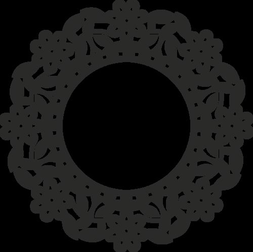 طرح تزئینی گرد مشبک 0 - decorative round grille 015 - برای دستگاه CNC چوب و لیزر (سی ان سی)