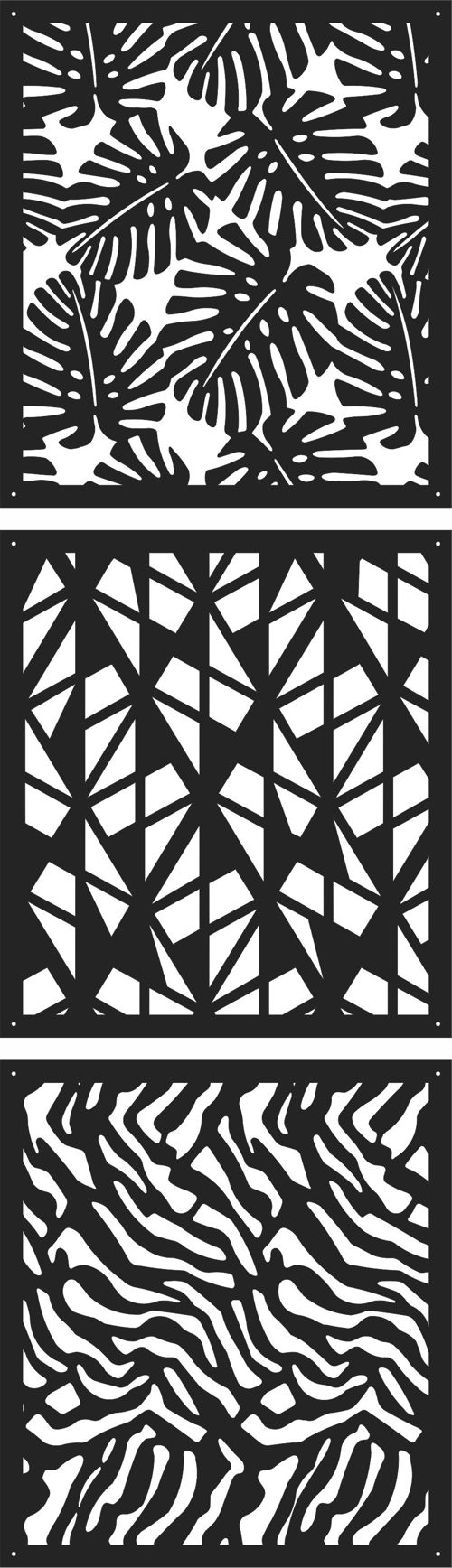 طرح الگوهای صفحه نمایش تزئینی مجموعه برای برش لیزری - decorative screen patterns collections for laser cutting - برای دستگاه CNC چوب و لیزر (سی ان سی)