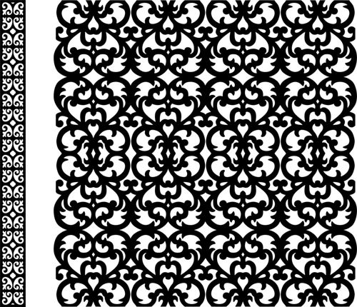 طرح الگوهای صفحه نمایش تزئینی برای برش لیزری - decorative screen patterns for laser cutting 2 - برای دستگاه CNC چوب و لیزر (سی ان سی)