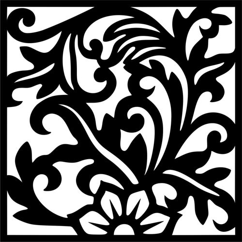 طرح الگوهای صفحه نمایش تزئینی برای برش لیزری - decorative screen patterns for laser cutting 12 - برای دستگاه CNC چوب و لیزر (سی ان سی)