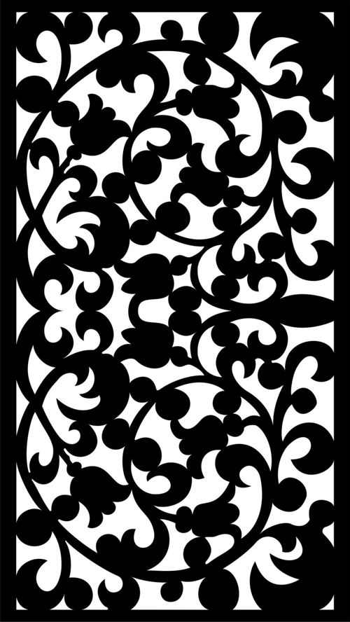 طرح الگوهای صفحه نمایش تزئینی برای برش لیزری - decorative screen patterns for laser cutting 13 - برای دستگاه CNC چوب و لیزر (سی ان سی)