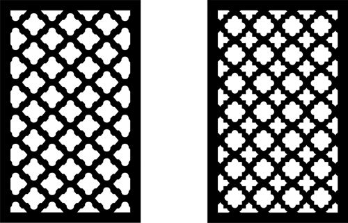 طرح الگوهای صفحه نمایش تزئینی برای برش لیزری - decorative screen patterns for laser cutting 15 - برای دستگاه CNC چوب و لیزر (سی ان سی)