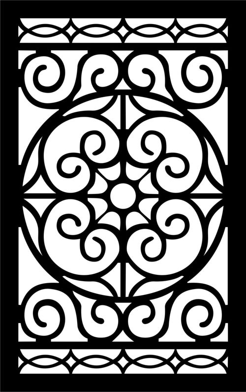 طرح الگوهای صفحه نمایش تزئینی برای برش لیزری 9 - decorative screen patterns for laser cutting 19 - برای دستگاه CNC چوب و لیزر (سی ان سی)