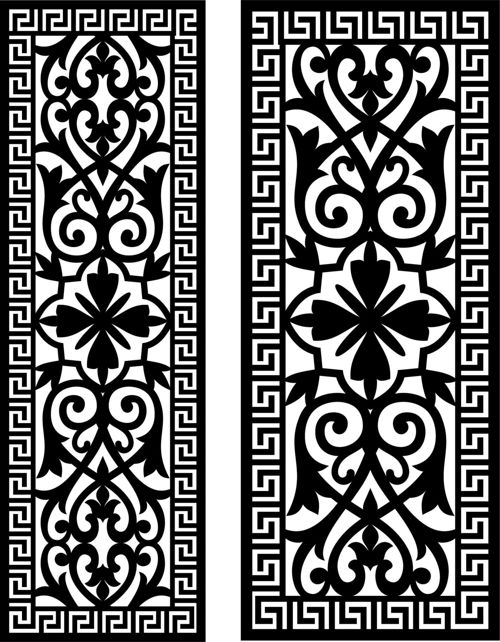 طرح الگوهای صفحه نمایش تزئینی برای برش لیزری - decorative screen patterns for laser cutting 26 - برای دستگاه CNC چوب و لیزر (سی ان سی)