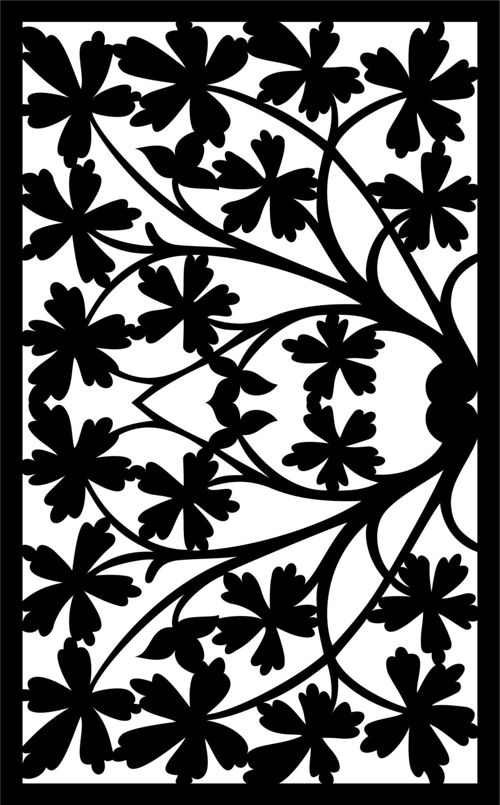 طرح الگوهای صفحه نمایش تزئینی برای برش لیزری 40 - decorative screen patterns for laser cutting 40 - برای دستگاه CNC چوب و لیزر (سی ان سی)