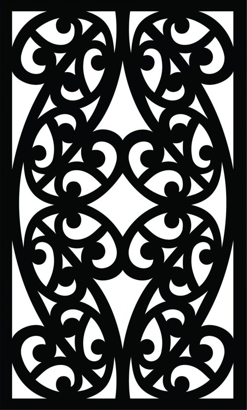 طرح الگوهای صفحه نمایش تزئینی برای برش لیزری - decorative screen patterns for laser cutting 43 - برای دستگاه CNC چوب و لیزر (سی ان سی)