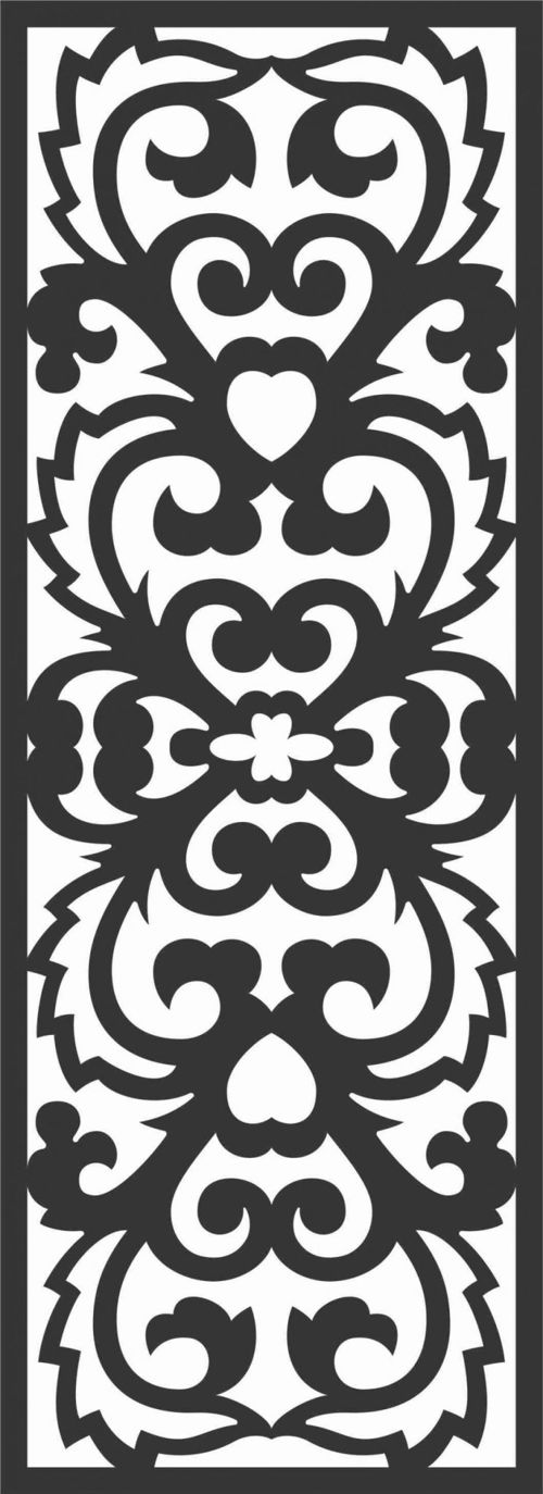طرح الگوهای صفحه نمایش تزئینی برای برش لیزری - decorative screen patterns for laser cutting 46 - برای دستگاه CNC چوب و لیزر (سی ان سی)