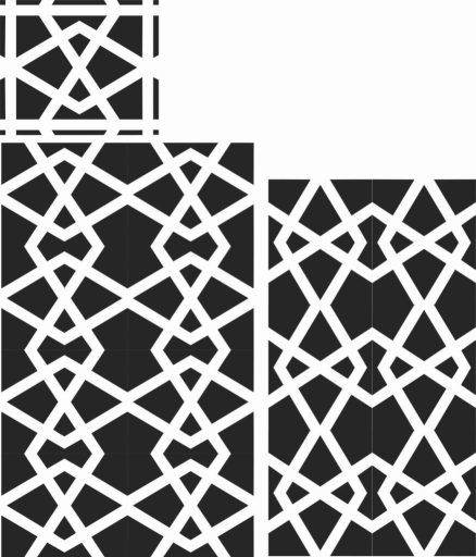 طرح الگوهای صفحه نمایش تزئینی برای برش لیزری - decorative screen patterns for laser cutting 51 - برای دستگاه CNC چوب و لیزر (سی ان سی)