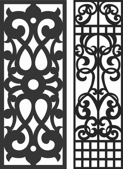 طرح الگوهای صفحه نمایش تزئینی برای برش لیزری - decorative screen patterns for laser cutting 59 - برای دستگاه CNC چوب و لیزر (سی ان سی)
