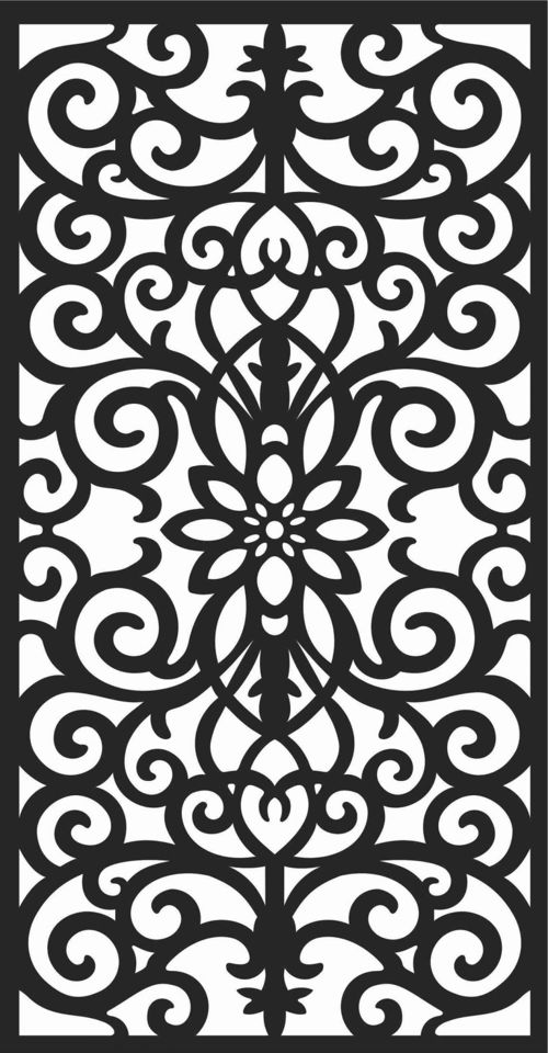 طرح الگوهای صفحه نمایش تزئینی برای برش لیزری 60 - decorative screen patterns for laser cutting 60 - برای دستگاه CNC چوب و لیزر (سی ان سی)