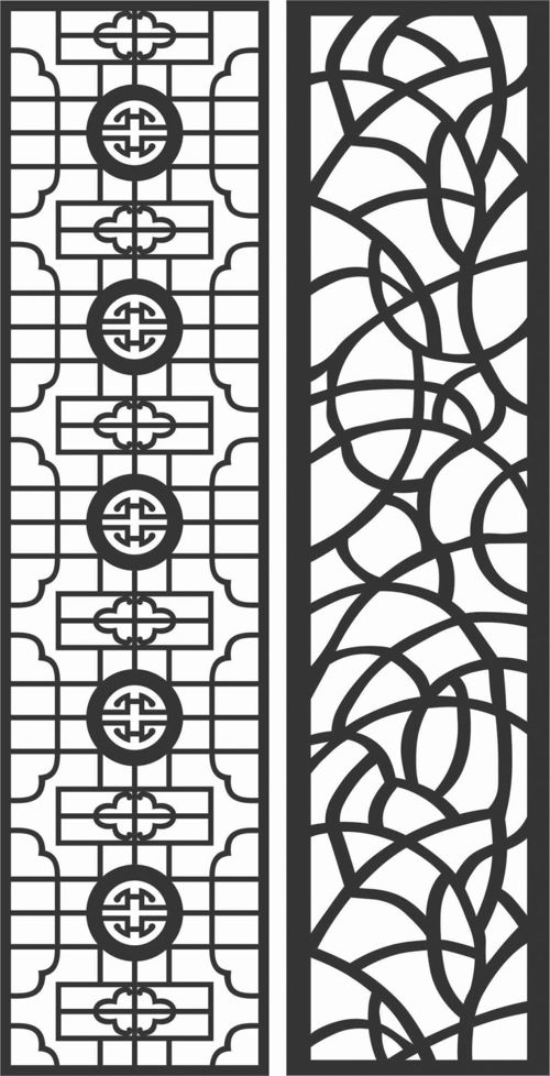 طرح الگوهای صفحه نمایش تزئینی برای برش لیزری - decorative screen patterns for laser cutting 81 - برای دستگاه CNC چوب و لیزر (سی ان سی)