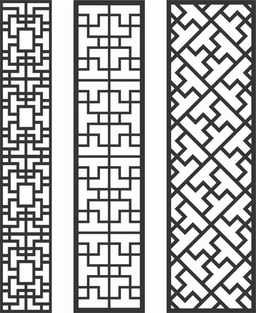 طرح الگوهای صفحه نمایش تزئینی برای برش لیزری - decorative screen patterns for laser cutting 82 - برای دستگاه CNC چوب و لیزر (سی ان سی)