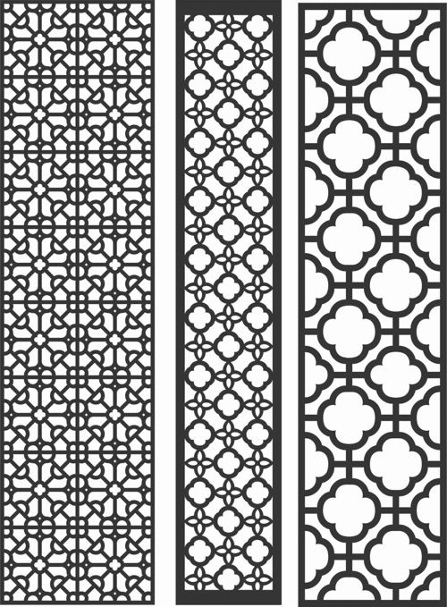 طرح الگوهای صفحه نمایش تزئینی برای برش لیزری - decorative screen patterns for laser cutting 85 - برای دستگاه CNC چوب و لیزر (سی ان سی)