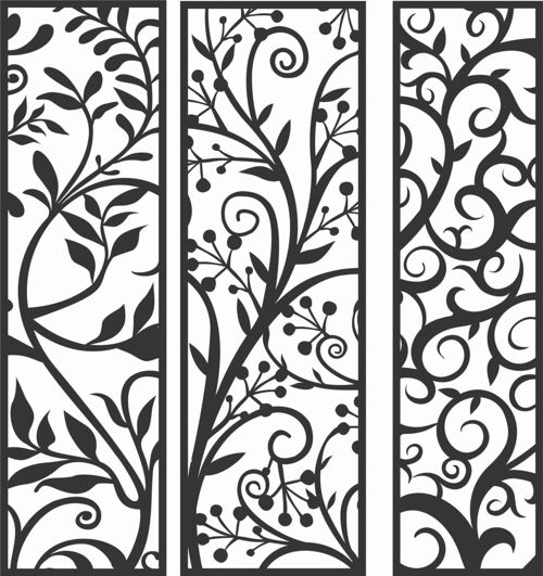 طرح الگوهای صفحه نمایش تزئینی برای برش لیزری - decorative screen patterns for laser cutting 87 - برای دستگاه CNC چوب و لیزر (سی ان سی)