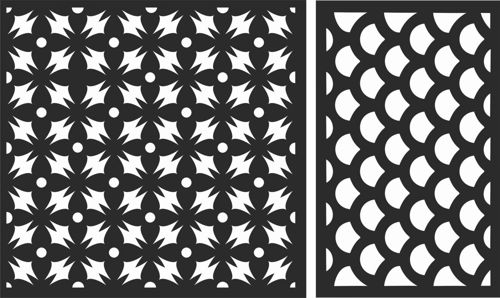 طرح الگوهای صفحه نمایش تزئینی برای برش لیزری - decorative screen patterns for laser cutting 114 - برای دستگاه CNC چوب و لیزر (سی ان سی)