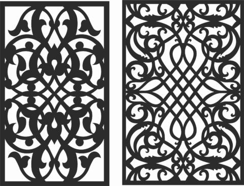 طرح الگوهای صفحه نمایش تزئینی برای برش لیزری - decorative screen patterns for laser cutting 115 - برای دستگاه CNC چوب و لیزر (سی ان سی)