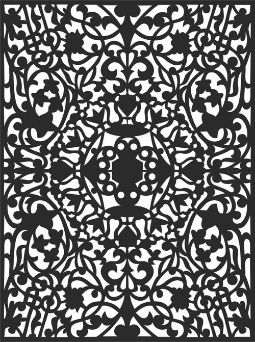 طرح الگوهای صفحه نمایش تزئینی برای برش لیزری - decorative screen patterns for laser cutting 124 - برای دستگاه CNC چوب و لیزر (سی ان سی)