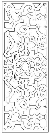طرح الگوهای صفحه نمایش تزئینی برای برش لیزری - decorative screen patterns for laser cutting 126 - برای دستگاه CNC چوب و لیزر (سی ان سی)