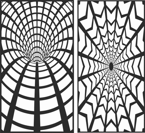 طرح الگوهای صفحه نمایش تزئینی برای برش لیزری - decorative screen patterns for laser cutting 133 - برای دستگاه CNC چوب و لیزر (سی ان سی)