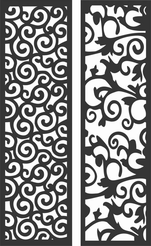 طرح الگوهای صفحه نمایش تزئینی برای برش لیزری - decorative screen patterns for laser cutting 174 - برای دستگاه CNC چوب و لیزر (سی ان سی)