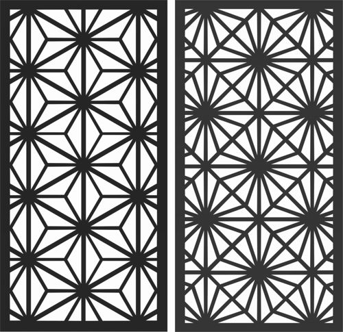 طرح الگوهای صفحه نمایش تزئینی برای برش لیزری - decorative screen patterns for laser cutting 181 - برای دستگاه CNC چوب و لیزر (سی ان سی)