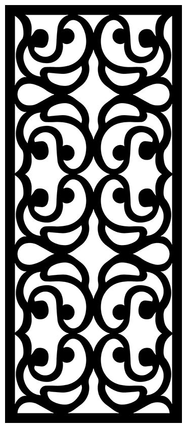 طرح الگوهای صفحه نمایش تزئینی برای برش لیزری - decorative screen patterns for laser cutting 1898 - برای دستگاه CNC چوب و لیزر (سی ان سی)