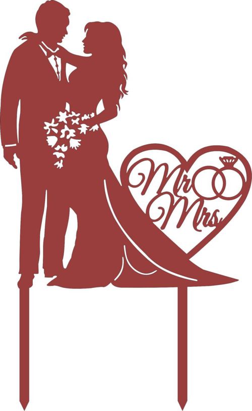 طرح تزیینی ولنتاین قلب روی تزئین زیورآلات - decorative valentine heart topper ornament - برای دستگاه CNC چوب و لیزر (سی ان سی)
