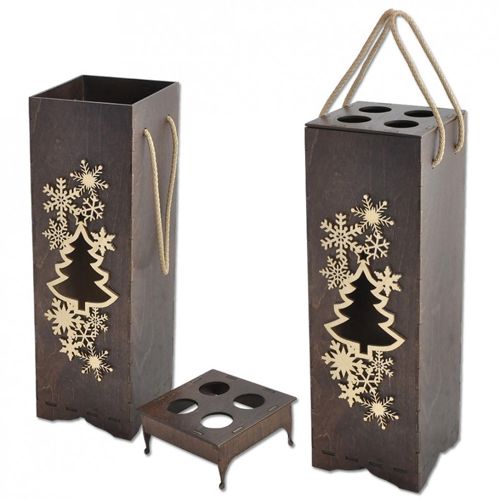 طرح تزئینی بطری نوشابه بسته بندی جعبه های هدیه - decorative wine bottle packaging gift boxes ve jpeg - برای دستگاه CNC چوب و لیزر (سی ان سی)