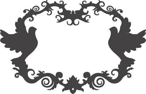 طرح دکور پرندگان قاب - decor birds frame - برای دستگاه CNC چوب و لیزر (سی ان سی)