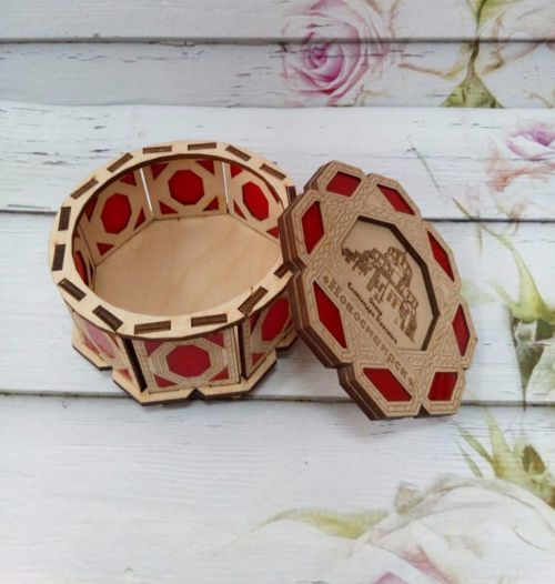 طرح جعبه تزئینی با درب برای برش لیزری - decor box with lid for laser cut ve - برای دستگاه CNC چوب و لیزر (سی ان سی)