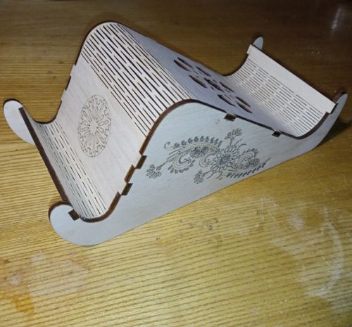 طرح دکور حکاکی چوبی نگهدارنده موبایل میز پایه گوشی برای برش لیزر - decor engraved wooden mobile holder desk phone stand for laser cut ve - برای دستگاه CNC چوب و لیزر (سی ان سی)