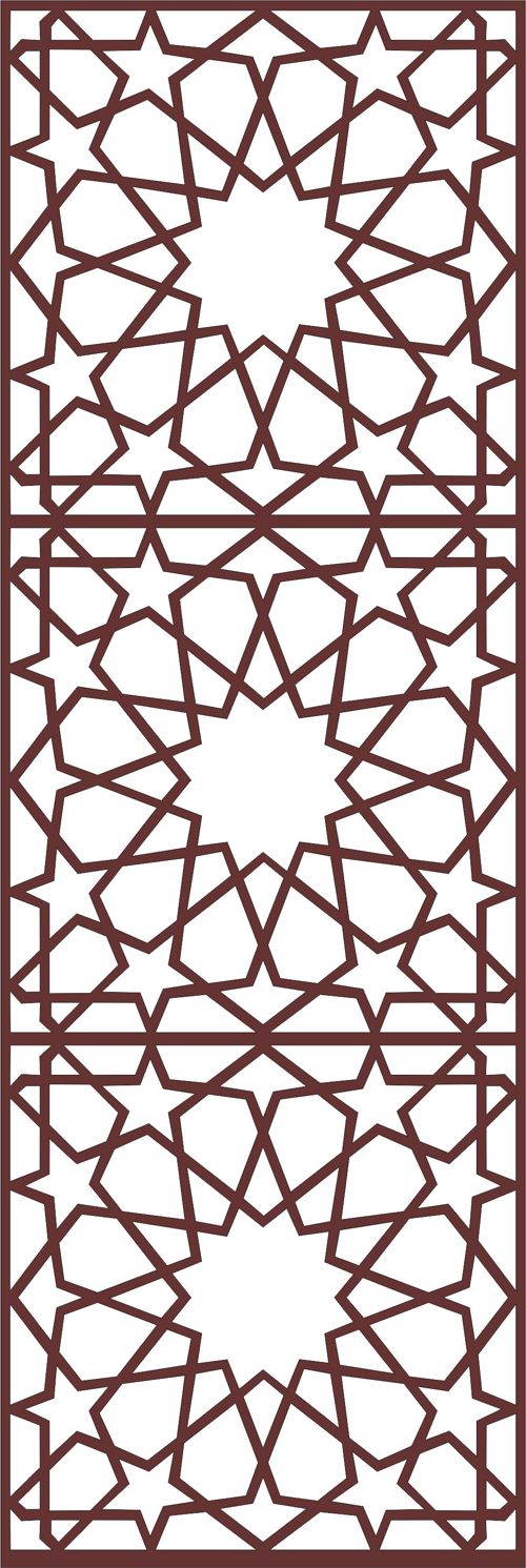 طرح دکور درز گل گریل طرح برای برش لیزری - decor seamless floral grill design for laser cutting - برای دستگاه CNC چوب و لیزر (سی ان سی)