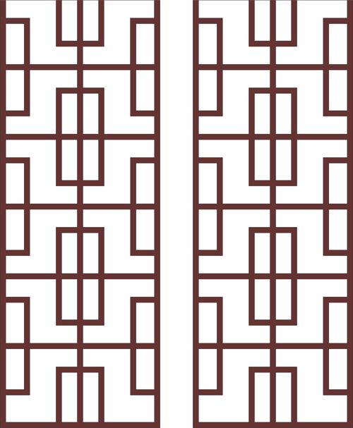 طرح دکور درز گل جلی پنل برای برش لیزر - decor seamless floral jali panel for laser cut ve - برای دستگاه CNC چوب و لیزر (سی ان سی)