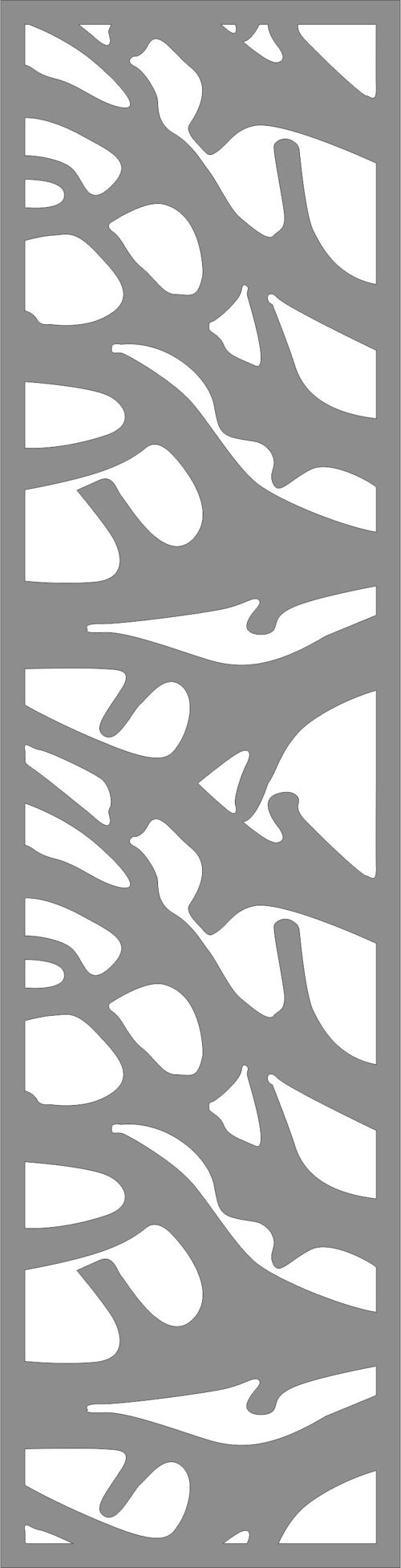 طرح دکور گل یکپارچه روی صفحه هنر برای برش لیزر - decor seamless floral screen art for laser cutting - برای دستگاه CNC چوب و لیزر (سی ان سی)