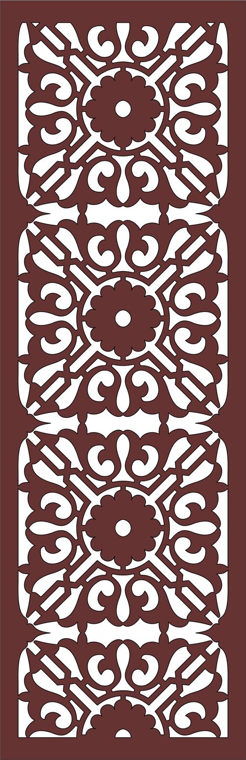 طرح طراحی دکور گریل درز برای برش لیزری - decor seamless grill design for laser cutting - برای دستگاه CNC چوب و لیزر (سی ان سی)