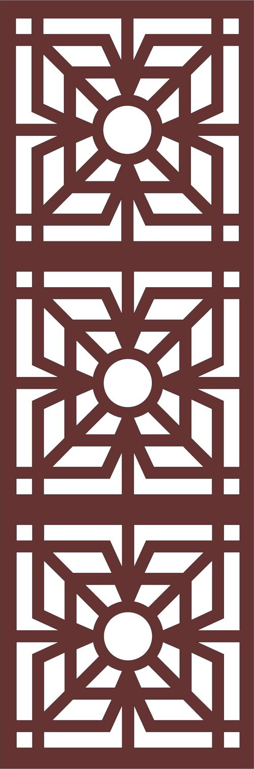 طرح پنل گریل درز برای برش لیزری - decor seamless grill panel for laser cutting - برای دستگاه CNC چوب و لیزر (سی ان سی)