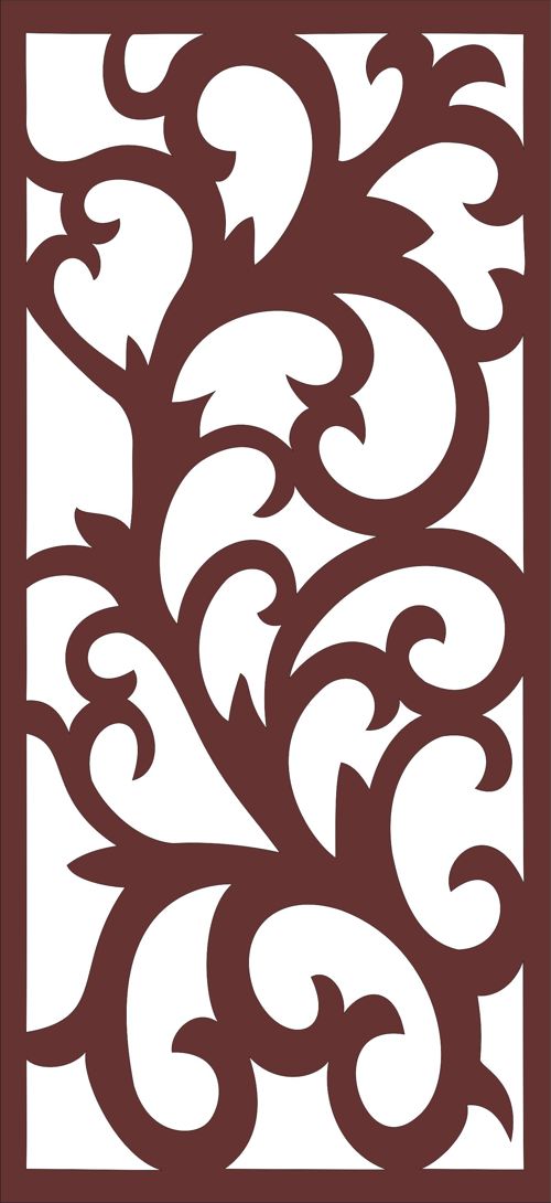 طرح طراحی صفحه کوره درز برای برش لیزری - decor seamless grill screen design for laser cutting - برای دستگاه CNC چوب و لیزر (سی ان سی)