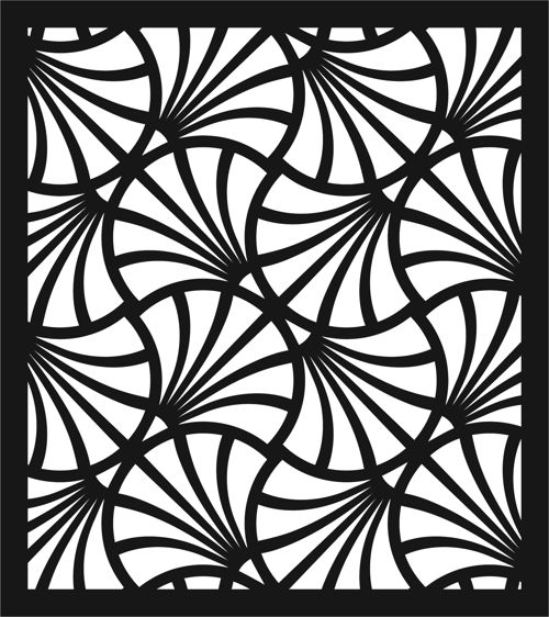 طرح دکور درز روی صفحه هنر برای برش لیزری - decor seamless screen art for laser cutting - برای دستگاه CNC چوب و لیزر (سی ان سی)