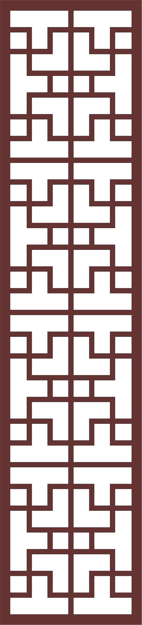 طرح دکور جداکننده یکپارچه روی صفحه هنر برای برش لیزری - decor seamless separator screen art for laser cutting - برای دستگاه CNC چوب و لیزر (سی ان سی)