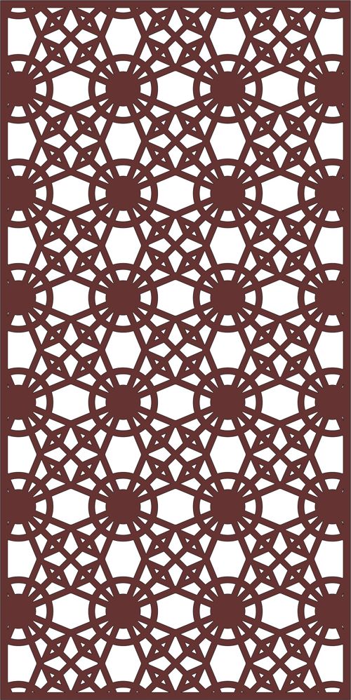 طرح دکور درز جداکننده صفحه برای برش لیزری - decor seamless separator screen for laser cut ve - برای دستگاه CNC چوب و لیزر (سی ان سی)