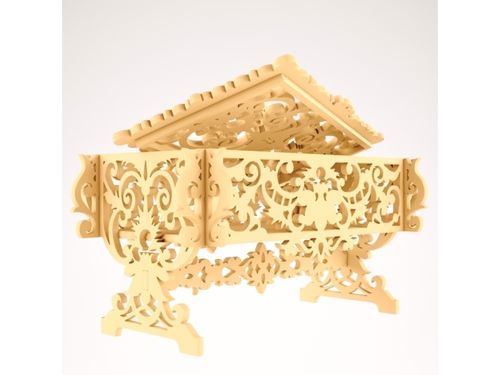 طرح جعبه طراحی شده برای برش لیزری - designed box 4 for laser cut - برای دستگاه CNC چوب و لیزر (سی ان سی)
