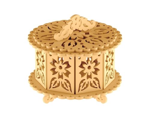 طرح جعبه طراحی شده برای برش لیزری - designed box for laser cut - برای دستگاه CNC چوب و لیزر (سی ان سی)