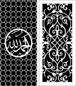 طرح الگوی پنل صفحه 6 07 برای برش لیزر cnc - design pattern panel screen 6107 for laser cut cnc - برای دستگاه CNC چوب و لیزر (سی ان سی)