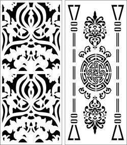 طرح الگوی پنل صفحه 6 برای برش لیزر cnc - design pattern panel screen 6111 for laser cut cnc ve - برای دستگاه CNC چوب و لیزر (سی ان سی)
